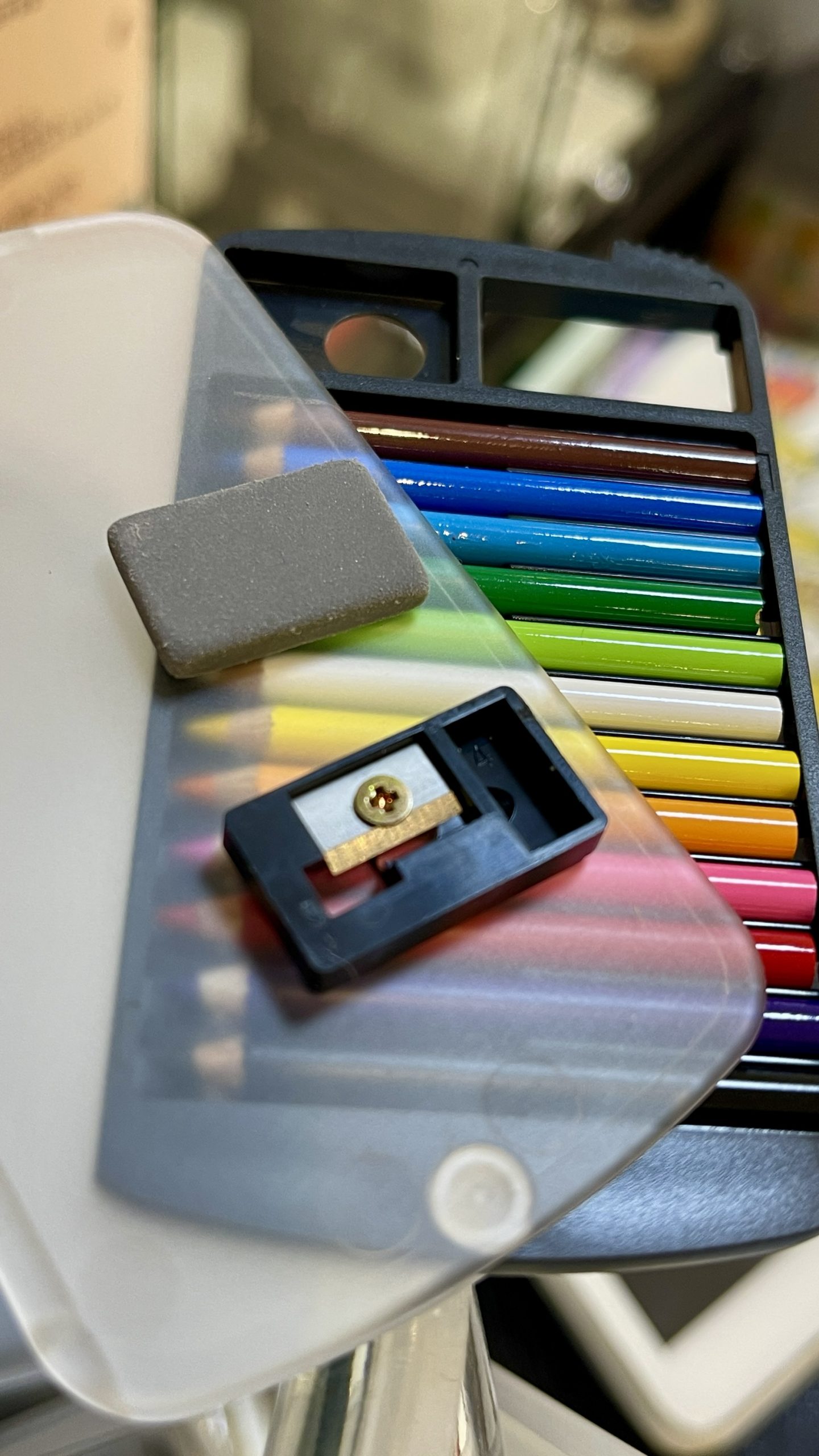 Designer’s Pencil Set with Eraser & Sharpener -Made in Japan - Image 2